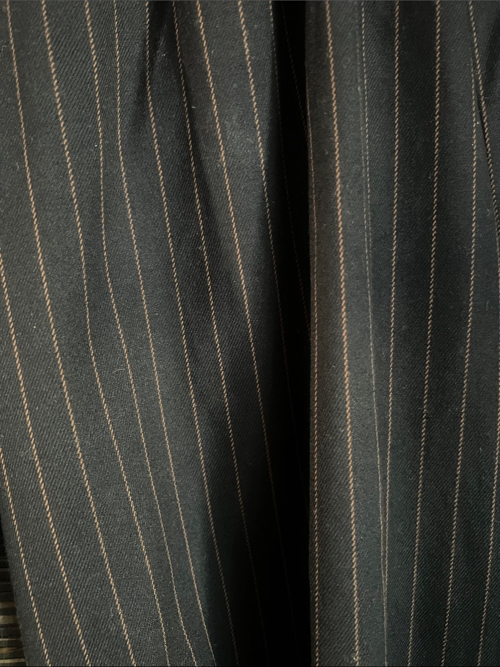 Free People Tate Pinstriped Barrel Leg Trousers Black Sz 6 - Picture 5 of 16